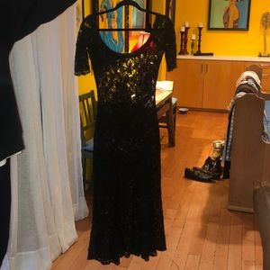Betsey Johnson long black dress
